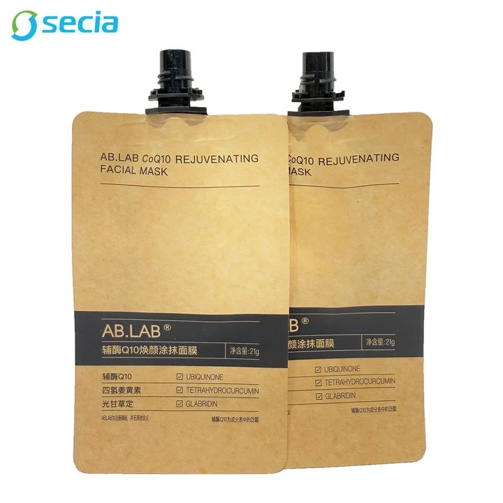 High Quality Kraft Paper Stand Up Spout Packaging Bag